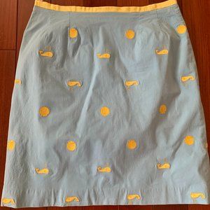 Lilly Pulitzer Ocean Print Skirt